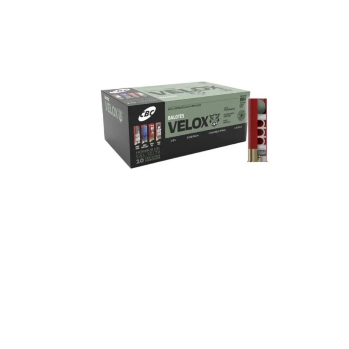 Munição CBC Velox Calibre 12/70 Balote SG1