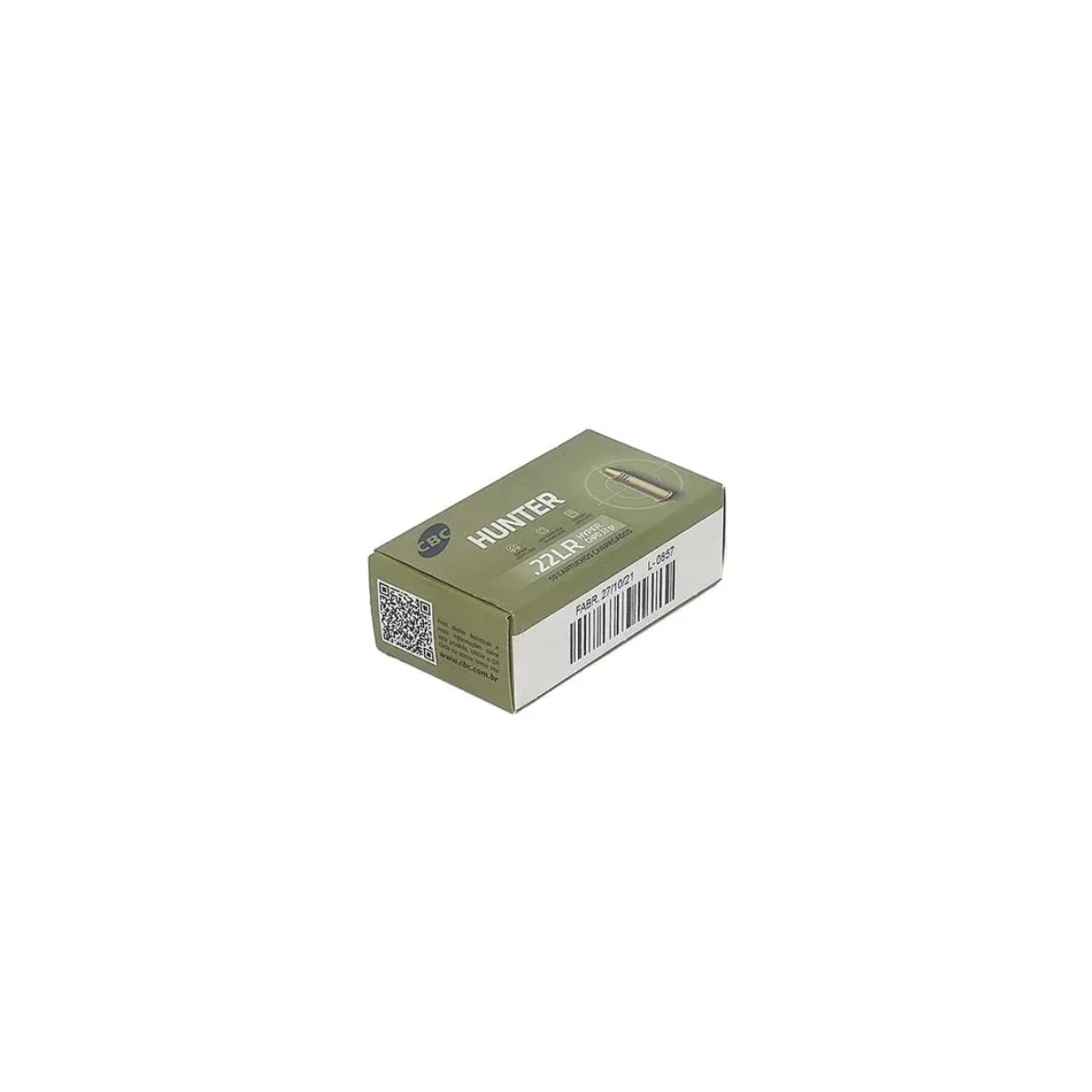 Caixa Munição CBC calibre .22 LR CHPO 33gr Hunter Hyper